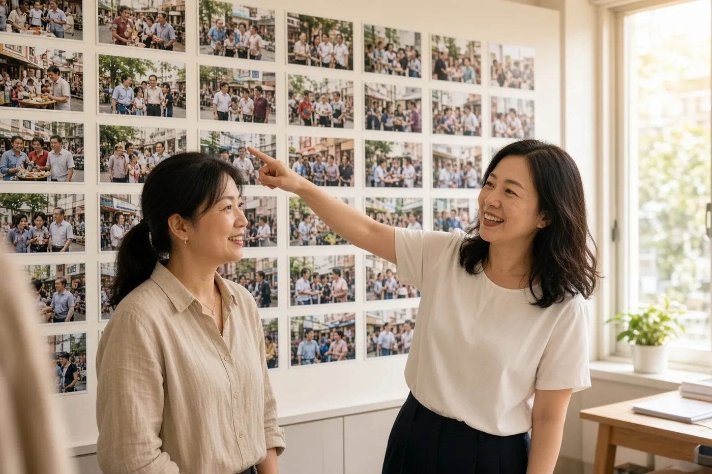 競選辦公室牆上的議題地圖,一格一群人